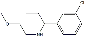 [1-(3-chlorophenyl)propyl](2-methoxyethyl)amine Struktur