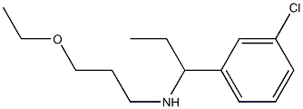 [1-(3-chlorophenyl)propyl](3-ethoxypropyl)amine Struktur