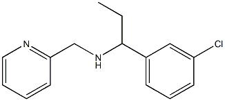 [1-(3-chlorophenyl)propyl](pyridin-2-ylmethyl)amine Struktur