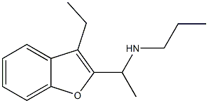 [1-(3-ethyl-1-benzofuran-2-yl)ethyl](propyl)amine Struktur