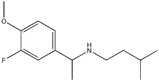 [1-(3-fluoro-4-methoxyphenyl)ethyl](3-methylbutyl)amine Struktur