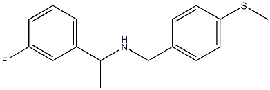 [1-(3-fluorophenyl)ethyl]({[4-(methylsulfanyl)phenyl]methyl})amine Struktur