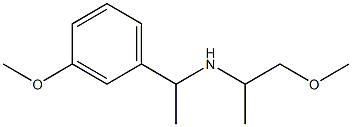 [1-(3-methoxyphenyl)ethyl](1-methoxypropan-2-yl)amine Struktur