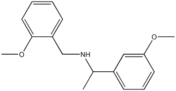 [1-(3-methoxyphenyl)ethyl][(2-methoxyphenyl)methyl]amine Struktur