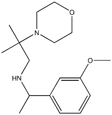 [1-(3-methoxyphenyl)ethyl][2-methyl-2-(morpholin-4-yl)propyl]amine Struktur