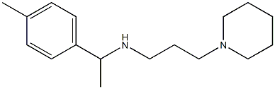 [1-(4-methylphenyl)ethyl][3-(piperidin-1-yl)propyl]amine Struktur