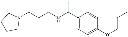 [1-(4-propoxyphenyl)ethyl][3-(pyrrolidin-1-yl)propyl]amine Struktur