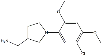 [1-(5-chloro-2,4-dimethoxyphenyl)pyrrolidin-3-yl]methylamine Struktur