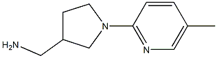 [1-(5-methylpyridin-2-yl)pyrrolidin-3-yl]methanamine Struktur