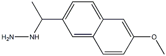 [1-(6-methoxy-2-naphthyl)ethyl]hydrazine Struktur