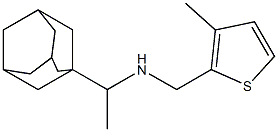 [1-(adamantan-1-yl)ethyl][(3-methylthiophen-2-yl)methyl]amine Struktur