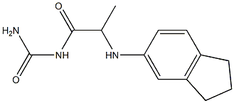 [2-(2,3-dihydro-1H-inden-5-ylamino)propanoyl]urea Struktur