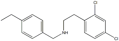 [2-(2,4-dichlorophenyl)ethyl][(4-ethylphenyl)methyl]amine Struktur