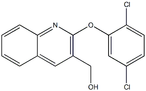 [2-(2,5-dichlorophenoxy)quinolin-3-yl]methanol Struktur