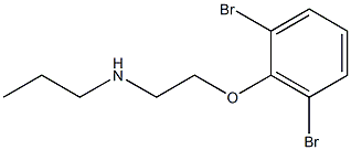 [2-(2,6-dibromophenoxy)ethyl](propyl)amine Struktur