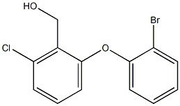 [2-(2-bromophenoxy)-6-chlorophenyl]methanol Struktur