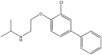 [2-(2-chloro-4-phenylphenoxy)ethyl](propan-2-yl)amine Struktur