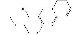 [2-(2-ethoxyethoxy)quinolin-3-yl]methanol Struktur