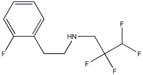 [2-(2-fluorophenyl)ethyl](2,2,3,3-tetrafluoropropyl)amine Struktur