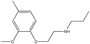 [2-(2-methoxy-4-methylphenoxy)ethyl](propyl)amine Struktur