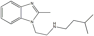 [2-(2-methyl-1H-1,3-benzodiazol-1-yl)ethyl](3-methylbutyl)amine Struktur