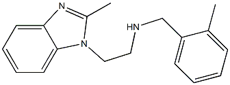 [2-(2-methyl-1H-1,3-benzodiazol-1-yl)ethyl][(2-methylphenyl)methyl]amine Struktur