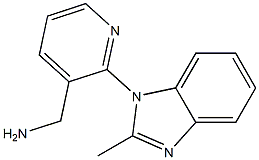 [2-(2-methyl-1H-1,3-benzodiazol-1-yl)pyridin-3-yl]methanamine Struktur