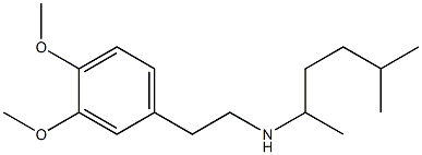 [2-(3,4-dimethoxyphenyl)ethyl](5-methylhexan-2-yl)amine Struktur