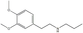 [2-(3,4-dimethoxyphenyl)ethyl](propyl)amine Struktur