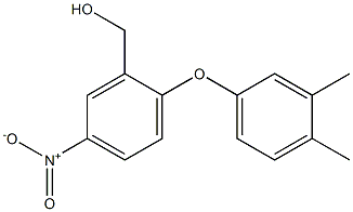 [2-(3,4-dimethylphenoxy)-5-nitrophenyl]methanol Struktur