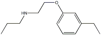 [2-(3-ethylphenoxy)ethyl](propyl)amine Struktur