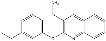 [2-(3-ethylphenoxy)quinolin-3-yl]methanamine Struktur