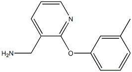 [2-(3-methylphenoxy)pyridin-3-yl]methylamine Struktur