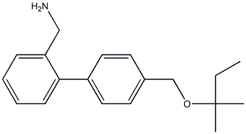 [2-(4-{[(2-methylbutan-2-yl)oxy]methyl}phenyl)phenyl]methanamine Struktur