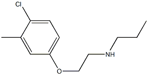 [2-(4-chloro-3-methylphenoxy)ethyl](propyl)amine Struktur