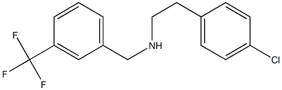 [2-(4-chlorophenyl)ethyl]({[3-(trifluoromethyl)phenyl]methyl})amine Struktur