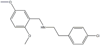 [2-(4-chlorophenyl)ethyl][(2,5-dimethoxyphenyl)methyl]amine Struktur