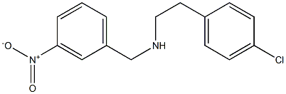 [2-(4-chlorophenyl)ethyl][(3-nitrophenyl)methyl]amine Struktur