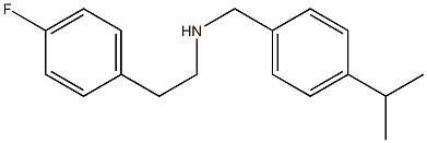 [2-(4-fluorophenyl)ethyl]({[4-(propan-2-yl)phenyl]methyl})amine Struktur