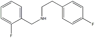 [2-(4-fluorophenyl)ethyl][(2-fluorophenyl)methyl]amine Struktur