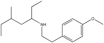 [2-(4-methoxyphenyl)ethyl](5-methylheptan-3-yl)amine Struktur