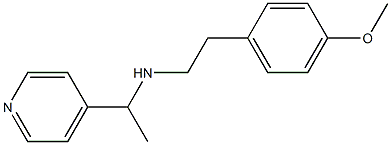 [2-(4-methoxyphenyl)ethyl][1-(pyridin-4-yl)ethyl]amine Struktur