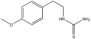 [2-(4-methoxyphenyl)ethyl]thiourea Struktur