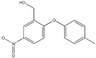 [2-(4-methylphenoxy)-5-nitrophenyl]methanol Struktur