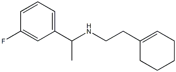 [2-(cyclohex-1-en-1-yl)ethyl][1-(3-fluorophenyl)ethyl]amine Struktur