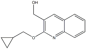 [2-(cyclopropylmethoxy)quinolin-3-yl]methanol Struktur