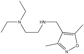 [2-(diethylamino)ethyl][(3,5-dimethyl-1,2-oxazol-4-yl)methyl]amine Struktur