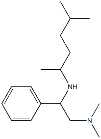 [2-(dimethylamino)-1-phenylethyl](5-methylhexan-2-yl)amine Struktur