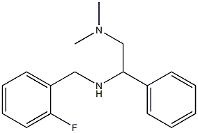 [2-(dimethylamino)-1-phenylethyl][(2-fluorophenyl)methyl]amine Struktur