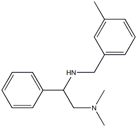 [2-(dimethylamino)-1-phenylethyl][(3-methylphenyl)methyl]amine Struktur